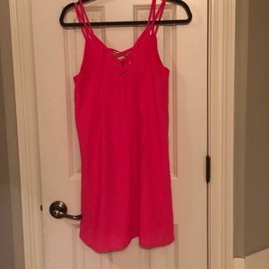 Chiffon lace up front Gianni Bini dress size M
